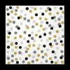 Ygo S/20 Serviet CONFETTI Goud/Grijs/Zwart| Tafellinnen & -Textiel