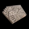 Ygo S/20 Serviet FEUILLE Zwart| Tafellinnen & -Textiel