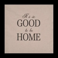 Ygo S/20 Serviet GOOD TO BE HOME Beige| Tafellinnen & -Textiel