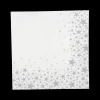 Ygo S/20 Serviet STARLING Wit/Zilver| Tafellinnen & -Textiel