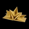 Ygo S/12 Serviet ZELMIA Geplooid Goud| Tafellinnen & -Textiel