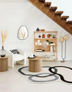 Ygo Salontafel Ø70 COLVAS Hout Naturel| Salontafels & Bijzettafels