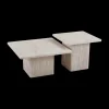 Ygo Salontafel AGATHA S/2 Decor Travertin Beige| Salontafels & Bijzettafels