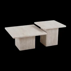 Ygo Salontafel AGATHA S/2 Decor Travertin Beige| Salontafels & Bijzettafels