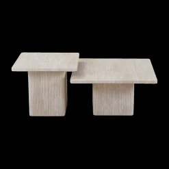 Ygo Salontafel AGATHA S/2 Decor Travertin Beige| Salontafels & Bijzettafels