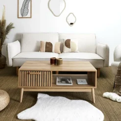 Ygo Salontafel CALUNA Naturel 100x50| Salontafels & Bijzettafels