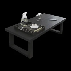 Ygo Salontafel CASTELLO 130x65 Zwarte Eik| Salontafels & Bijzettafels