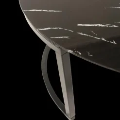 Ygo Salontafel 2-delig DAMON Glas Marmer Zwart| Salontafels & Bijzettafels