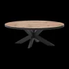 Ygo Salontafel DELPHINE Ovaal 130x70 Sterpoot Zwart| Salontafels & Bijzettafels
