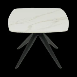 Ygo Salontafel DOMINIK 130x46 Keramiek Wit/Cognac| Salontafels & Bijzettafels