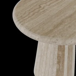 Ygo Salontafel ECHO Rond Ø50 Travertin| Salontafels & Bijzettafels