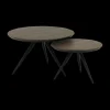 Ygo Salontafel EDISON 2Del. Ø75 - Ø55| Salontafels & Bijzettafels
