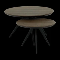 Ygo Salontafel EDISON 2Del. Ø75 - Ø55| Salontafels & Bijzettafels