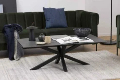 Ygo Salontafel FERRIS Glass/Keramiek Zwart| Salontafels & Bijzettafels
