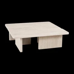 Ygo Salontafel ISANDRO 2Del. 120x120 Decor Travertin| Salontafels & Bijzettafels