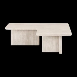 Ygo Salontafel ISANDRO 2Del. 120x120 Decor Travertin| Salontafels & Bijzettafels