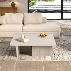 Ygo Salontafel ISANDRO 2Del. 120x120 Decor Travertin| Salontafels & Bijzettafels