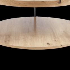 Ygo Salontafel JACOB Ø80 M/Onderblad Oude Eik| Salontafels & Bijzettafels