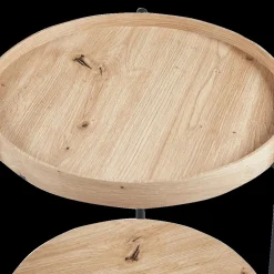 Ygo Salontafel JACOB Ø45 M/Onderblad Oude Eik| Salontafels & Bijzettafels