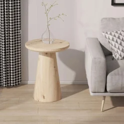 Ygo Salontafel LELIE Ø45 Kolompoot Oude Eik| Salontafels & Bijzettafels