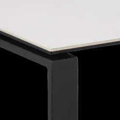 Ygo Salontafel MARCO S/2 Keramiek Wit/Metal Zwart| Salontafels & Bijzettafels