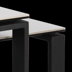 Ygo Salontafel MARCO S/2 Keramiek Wit/Metal Zwart| Salontafels & Bijzettafels