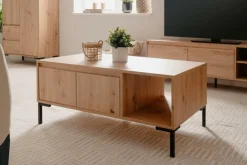 Ygo Salontafel MARE Artisan eik/zwart| Salontafels & Bijzettafels