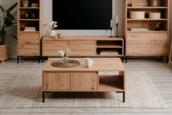 Ygo Salontafel MARE Artisan eik/zwart| Salontafels & Bijzettafels