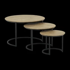 Ygo Salontafel MAXTON 3Del. Mango| Salontafels & Bijzettafels