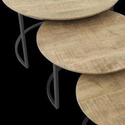 Ygo Salontafel MAXTON 3Del. Mango| Salontafels & Bijzettafels