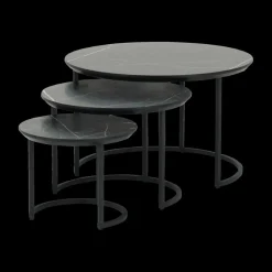 Ygo Salontafel MAXTON 3Del. Marble Bromo| Salontafels & Bijzettafels