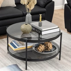 Ygo Salontafel METTA Smoked Glass| Salontafels & Bijzettafels