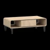 Ygo Salontafel NESTOR Eik/Zwart B135| Salontafels & Bijzettafels
