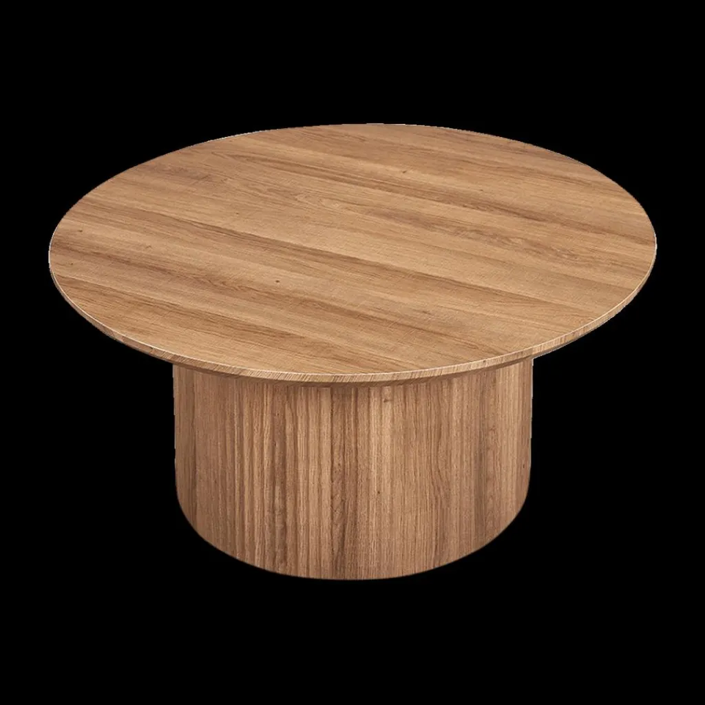 Ygo Salontafel PORTO Decor Oude Eik Ø80| Salontafels & Bijzettafels