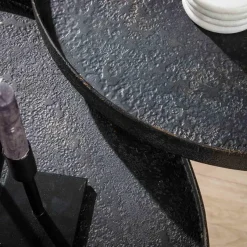 Ygo Salontafel RONDINO Metallic Ø76/58| Salontafels & Bijzettafels