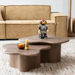 Ygo Salontafel S/2 AILO Mangohout Bruin| Salontafels & Bijzettafels
