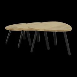 Ygo Salontafel S/3 AROSA Triangel Mango| Salontafels & Bijzettafels
