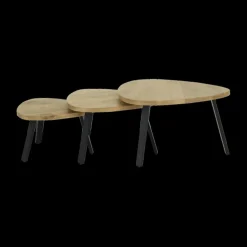 Ygo Salontafel S/3 AROSA Triangel Mango| Salontafels & Bijzettafels