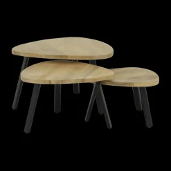 Ygo Salontafel S/3 AROSA Triangel Mango| Salontafels & Bijzettafels