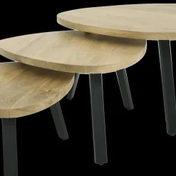 Ygo Salontafel S/3 AROSA Triangel Mango| Salontafels & Bijzettafels