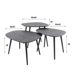 Ygo Salontafel set INAYA| Salontafels & Bijzettafels