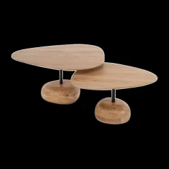 Ygo Salontafel Set van 2 FRESCO Driehoekig| Salontafels & Bijzettafels