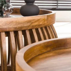 Ygo Salontafel Set van 2 LOUA Mango| Salontafels & Bijzettafels
