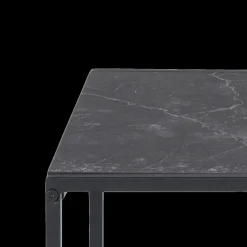 Ygo Salontafel Set van 2 RADDEL Mel. Marble/Metal Black| Salontafels & Bijzettafels