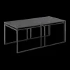 Ygo Salontafel Set van 3 RADDEL Mel. Marble/Metal Black| Salontafels & Bijzettafels