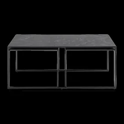 Ygo Salontafel Set van 3 RADDEL Mel. Marble/Metal Black| Salontafels & Bijzettafels
