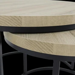 Ygo Salontafel Set van 2 SIGNA French Oak| Salontafels & Bijzettafels