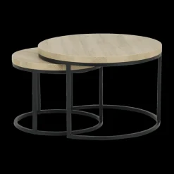Ygo Salontafel Set van 2 SIGNA French Oak| Salontafels & Bijzettafels