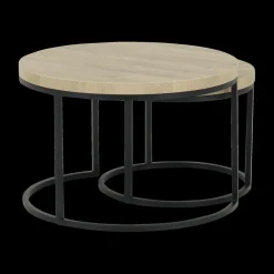 Ygo Salontafel Set van 2 SIGNA French Oak| Salontafels & Bijzettafels