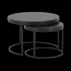 Ygo Salontafel Set van 2 SIGNA Nox Zwart| Salontafels & Bijzettafels